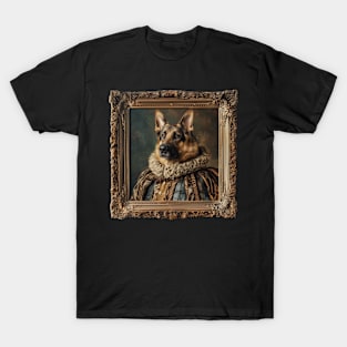 Renaissance German Shepherd Frame T-Shirt